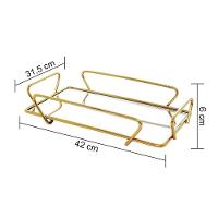 Bandeja Hara Any Dourada 30X40 Cm - 2