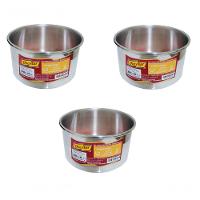 Kit 3 Forma Assadeira Redonda Para Bolo Alta 14x8cm 1l Doces - 1