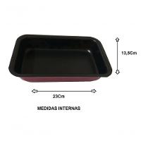 Kit 4 Formas Assadeiras De Cuca Retangular Antiaderente - 10