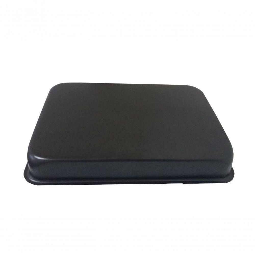 Kit 2 Assadeiras Antiaderente Retangular Alta Nº4 Preta Over - 2