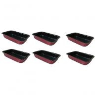 Kit 6 Formas Assadeiras De Cuca Retangular Antiaderente - 1