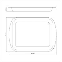 Assadeira Rasa Alumínio Revestimento Antiaderente Starflon T1 Grafite 34 Cm 2,9 L - 5
