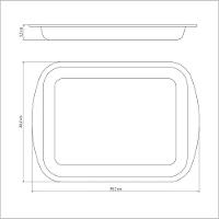 Assadeira Rasa Alumínio Revestimento Antiaderente Starflon T1 Grafite 34 Cm 2,9 L - 6