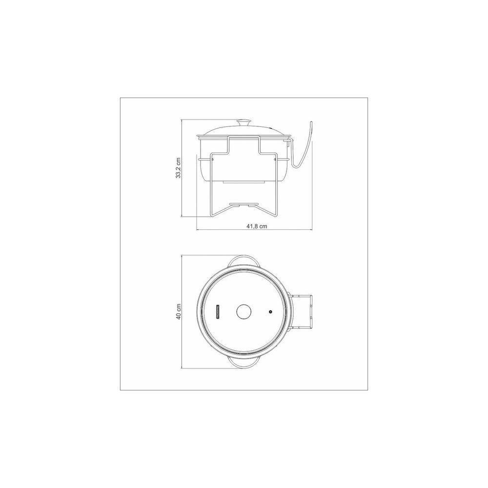 Rechaud Banho-maria Tramontina Em Aço Inox 7 L Tramontina - 2