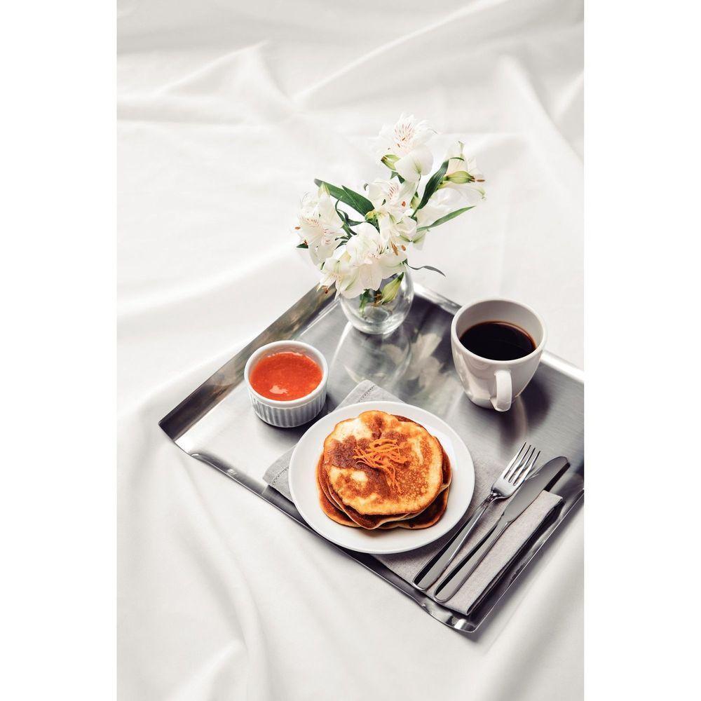 Bandeja Tramontina Quadrata Retangular Em Aço Inox Alto Brilho 32 X 28 Cm Tramontina - 4