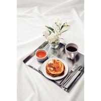 Bandeja Tramontina Quadrata Retangular Em Aço Inox Alto Brilho 32 X 28 Cm Tramontina