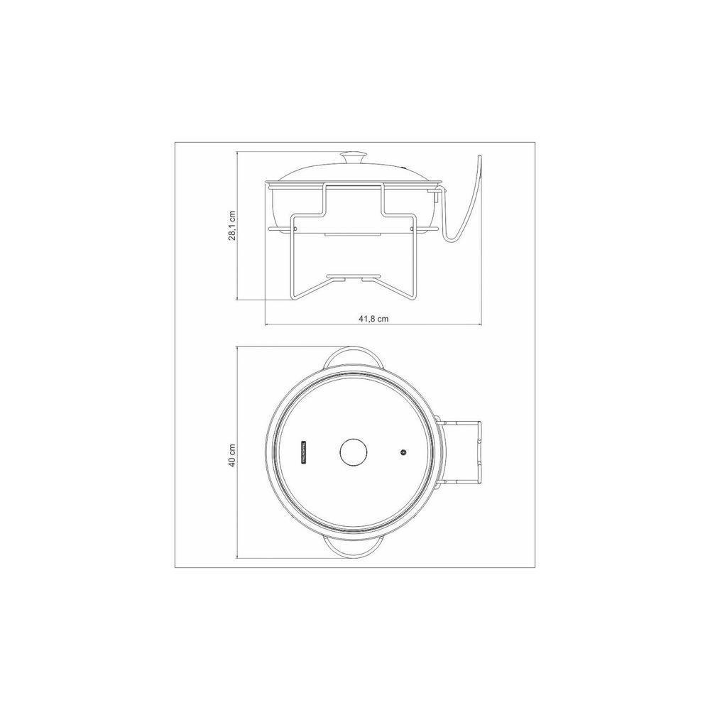 Rechaud Banho-maria Tramontina Em Aço Inox 4,3 L Tramontina - 5