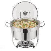 Rechaud Tramontina Redondo Em Aço Inox Banho Maria Com Suporte Para Tampa E Fogareiro 7 L Tramontina - 5