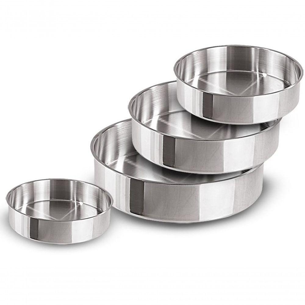 Kit Conjunto 4 Formas Assadeiras Redonda Para Bolo - 1