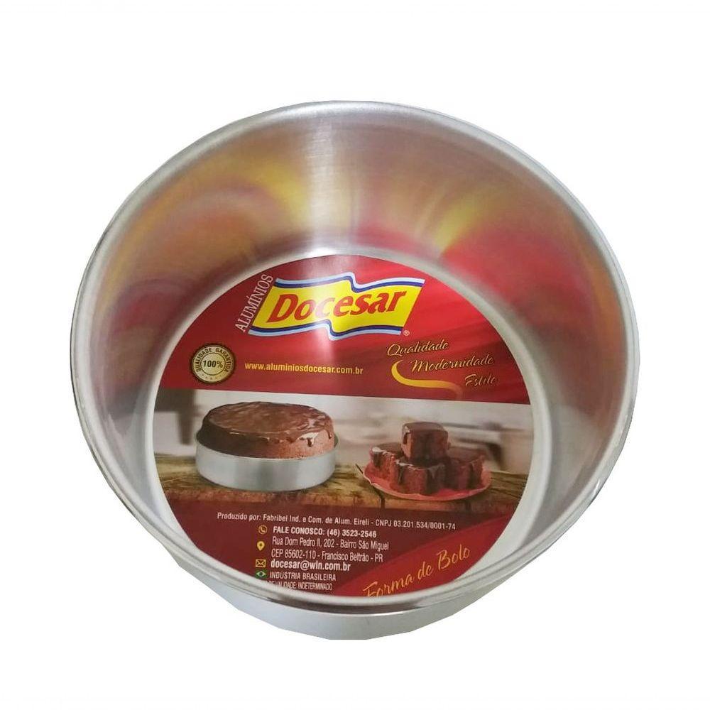 Forma Assadeira Redonda Para Bolo Alta 14x8cm 1l Docesar - 4