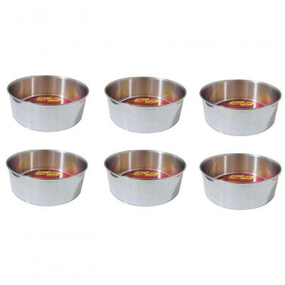 Kit 6 Formas Assadeiras Redonda Para Bolo Alta 20x8,5cm 2.8l