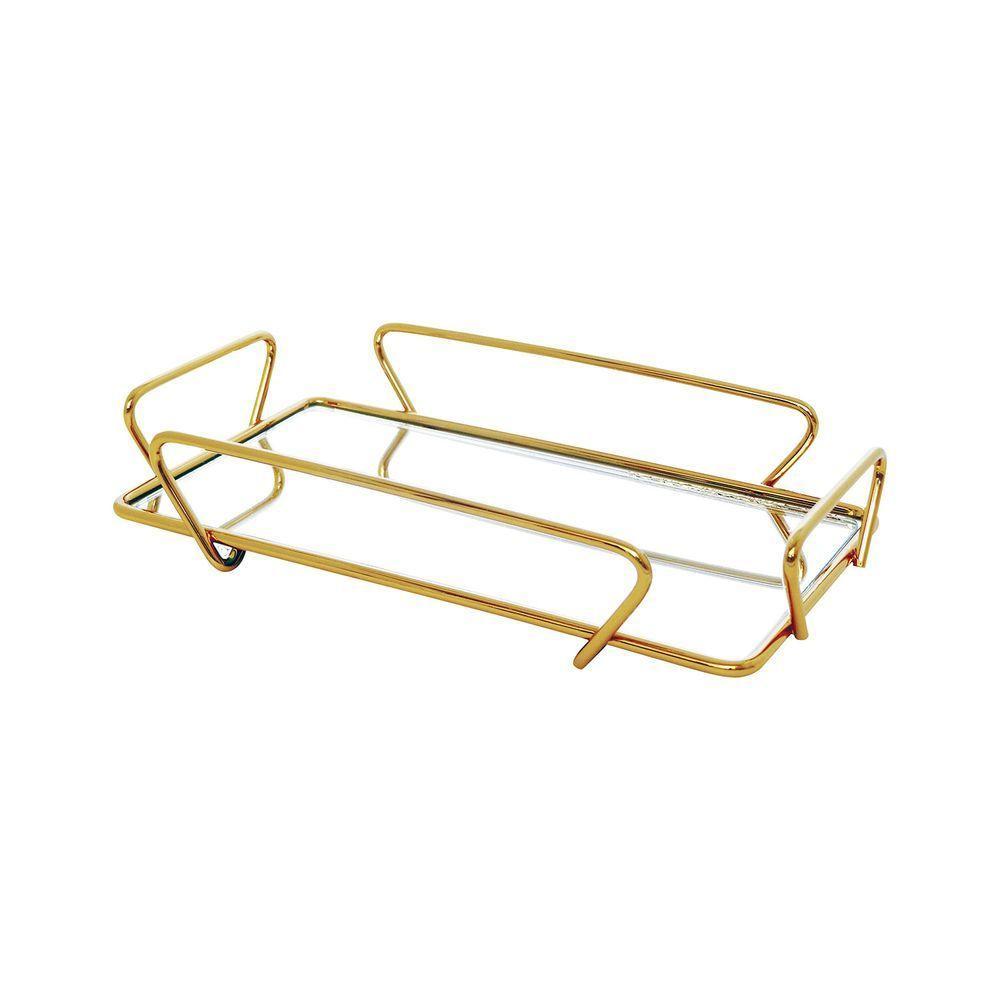 Bandeja Hara Any Dourada 10X20 Cm - 1