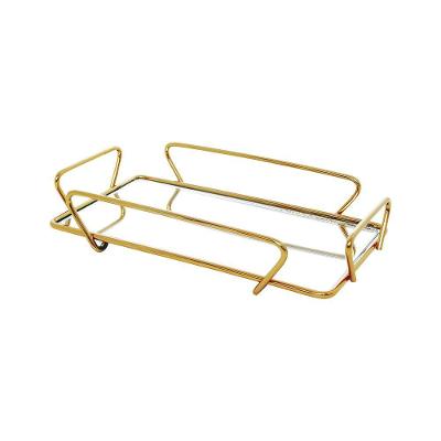 Bandeja Hara Any Dourada 10X20 Cm