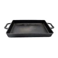 Assadeira Ferro Fundido Retangular Alça Ferro 40x26cm - 1