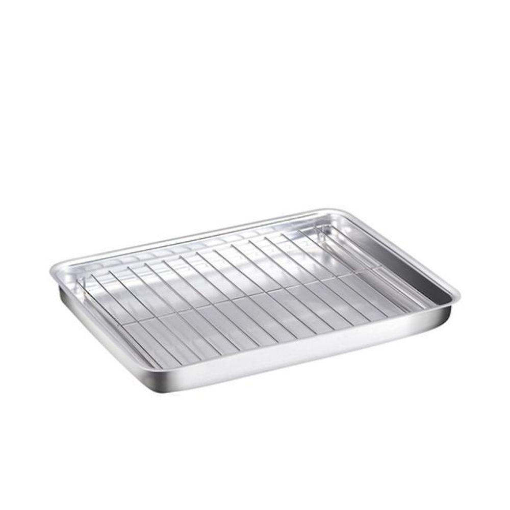 Forma Assadeira Retangular Com Grelha Grande 42x30cm - 1