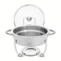 Rechaud Tramontina Redondo Em Aço Inox Banho Maria Com Suporte Para Tampa 4,3 L Tramontina - 1