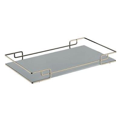 Bandeja Multiuso Tampo Couríssimo Cinza 37X57 Champagne