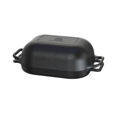 Assadeira Tampa Ferro Multiuso Levain Pão Rosca 2em1 33x26cm.