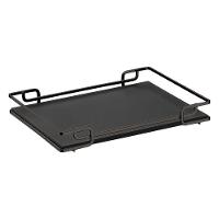 Bandeja Multiuso Luana Tampo Couríssimo Preto 30X40 Preta - 1