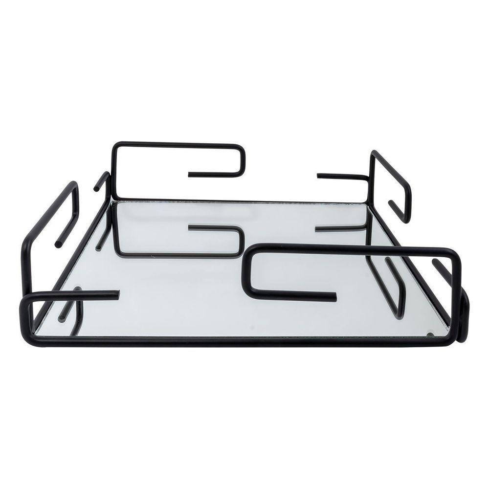 Bandeja Hara Gretha 22,5 X 22,5 Cm Cor:Preto - 1