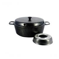 Forma Para Bolo Craqueada Com Cone Alumínio 22Cm Preto - 1