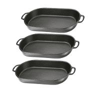 Kit 3 Assadeiras Beira Alta Ferro Fundido 46Cm,24Cm E 7Cm - 1