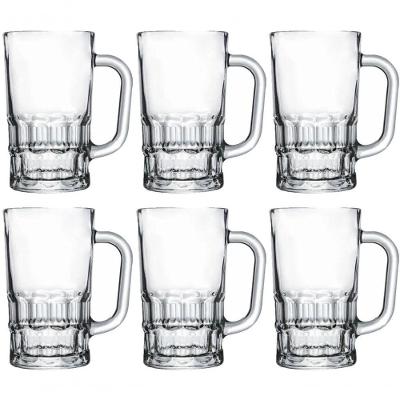 Jogo Caneca De Chopp Bruges Vidro 360ml 6 Unidades