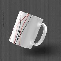 Linhas Abstratas - Caneca De Qualidade Premium - 3