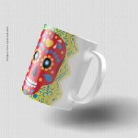 Dia De Los Muertos - Caneca De Qualidade Premium - 3