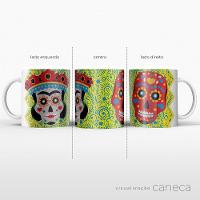 Dia De Los Muertos - Caneca De Qualidade Premium