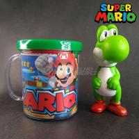 Kit Conjunto Boneco Colecionável Yoshi 10cm + Caneca Personalizada Super Mario World 350ml Cor:verde;gênero:masculino;ta - 3