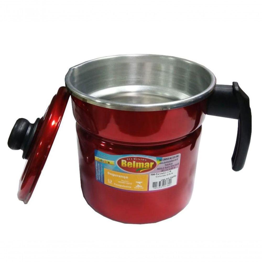 Caneca Fervedor De Alumínio Vermelha Brilhante 2l Belmar - 1