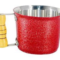 Canecão de Alumínio Fundido Craqueado Cabo Madeira 2 Litros - 1