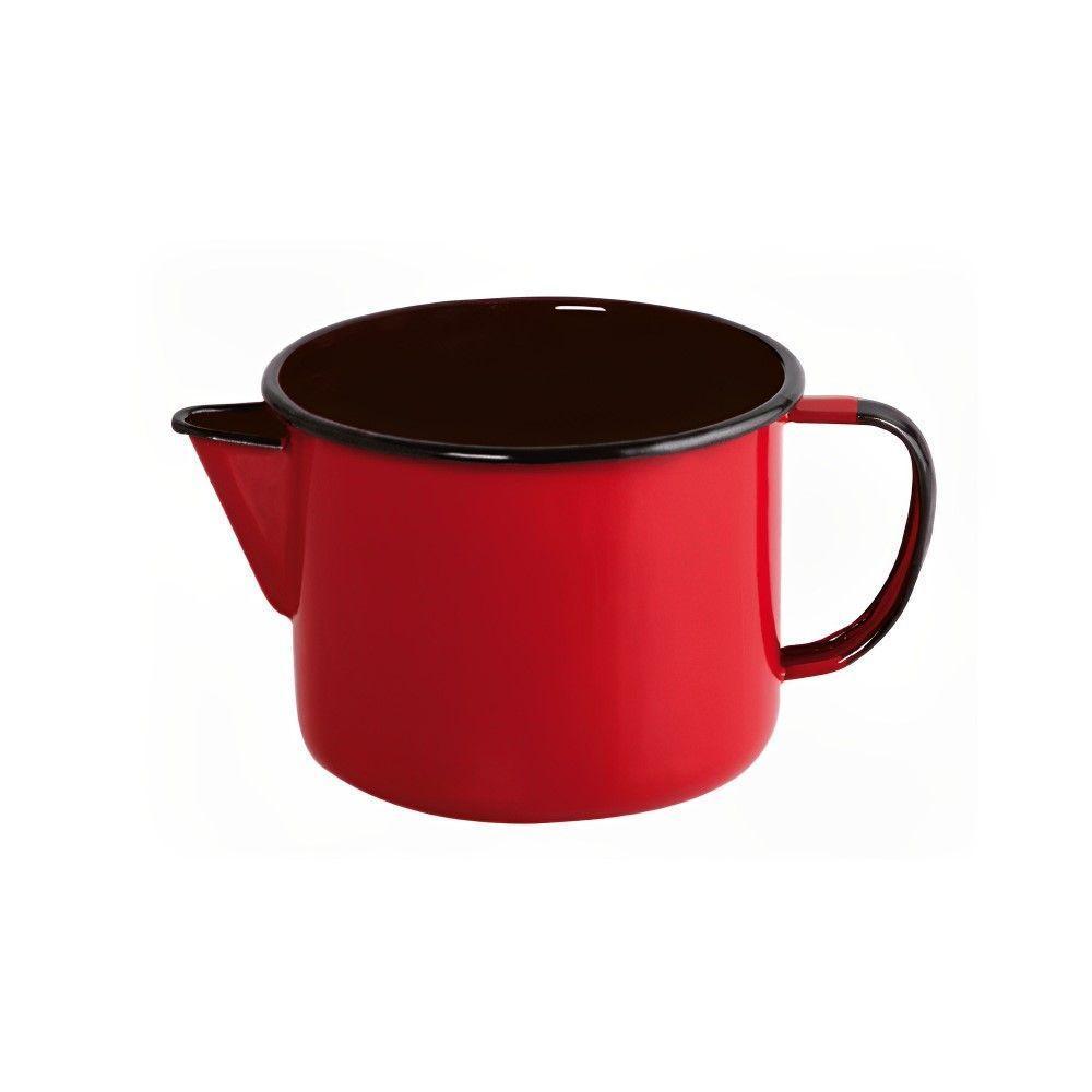 Caneca Com Bico Esmaltada Vermelho 1 L Ewel - 1