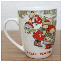 Caneca De Natal Natalina Papai Noel Cerâmica 350ml - 10