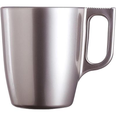 Luminarc Flashy Caneca 9X8X8Cm 250Ml Vidro Temperado Prata