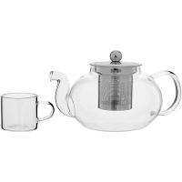 Antella Jg Chaleira/Xicaras 10X20X13Cm 750/70Ml Borosilicato Transp 7Pç Com Infusor - 1