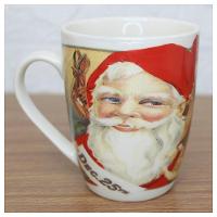 Caneca De Natal Natalina Papai Noel Em Cerâmica 350ml - 3