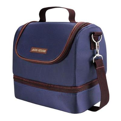 Bolsa Térmica Com 2 Compartimentos For Men Jacki Design Azul/marrom