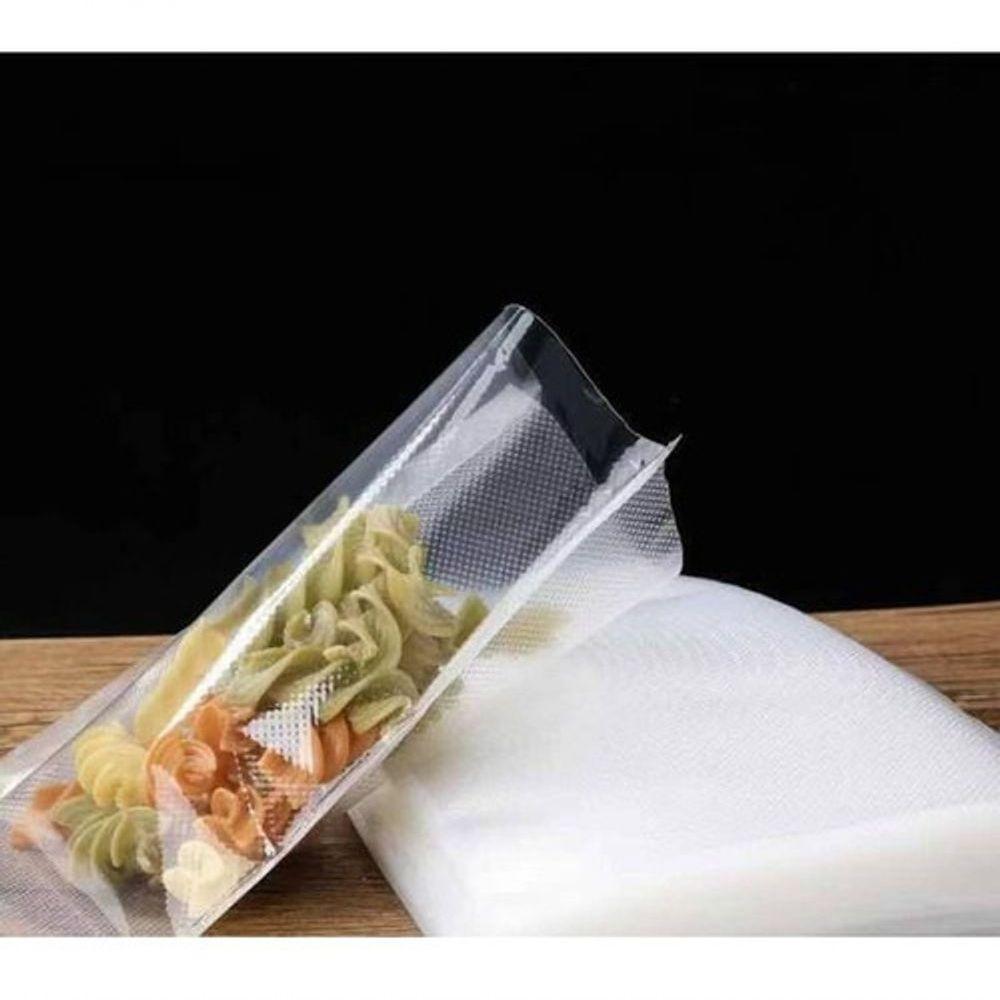 Kit 10 Saco Plástico 25X30Cm Com Ranhura Para Seladora - 1