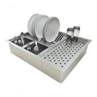 Calha Quadrada P/ Cozinha Escorredor Inox Copos