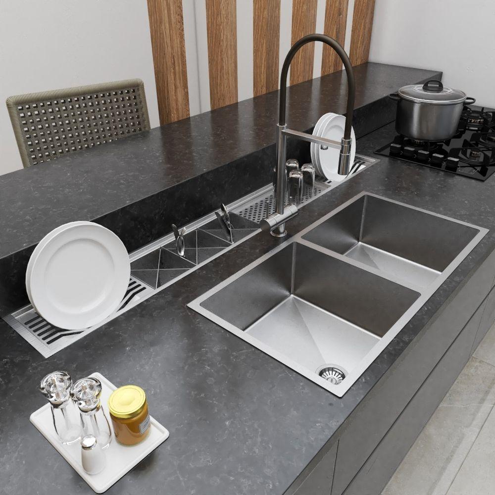 Calha Embutida Design Original Em Inox Technox Bancada - 4