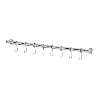 Suporte de Cozinha Porta Talheres 55cm com 10 Ganchos