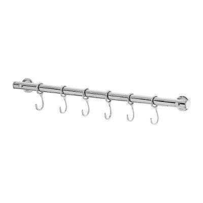Suporte de Cozinha Porta Talheres 40cm com 6 Ganchos