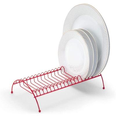 Escorredor De Pratos Para Armário E Pia Vermelho Linha Red