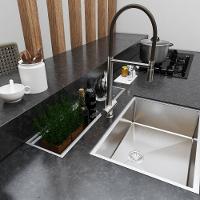 Escorredor Em Inox Em Aço Embutida Design Moderno Pia - 3