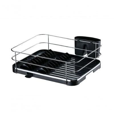 Escorredor Louca Talher Cozinha Preto Cromado Future 982