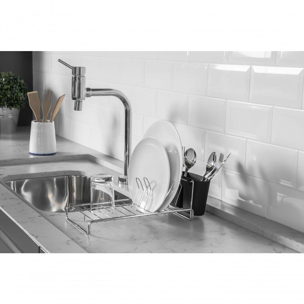 Escorredor De Louças Pratos Compacto Cromado Future 984 - 2