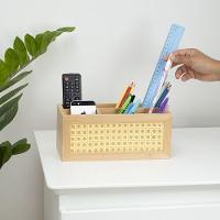 Porta Talheres De Bambu Oikos Com Palha E Com 6 Divisórias - 4