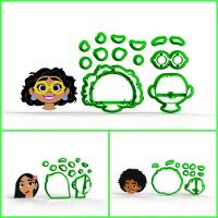 Cortador Encanto - Kit 3 Personagens Modulares 6 Cm - 1